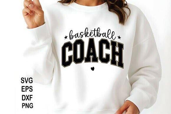 Basketball Coach SVG PNG Graphics for T-Shirt Designs