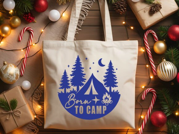 Born to Camp Outdoor Adventure SVG: Graphics & T-Shirt Designs