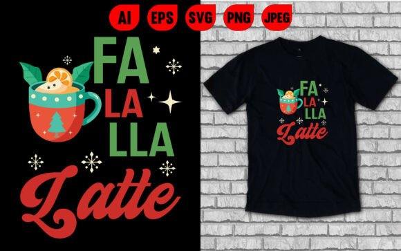 Fa La Lla Latte Christmas T Shirt: Embroidery Review