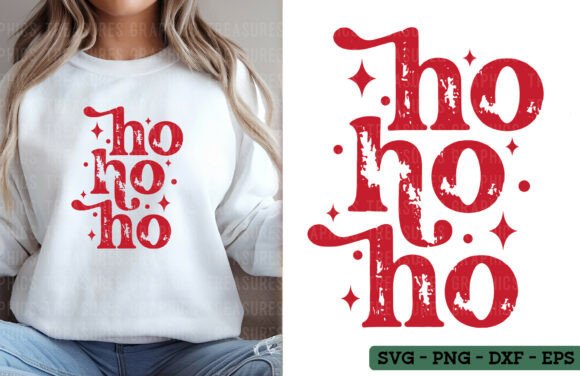 Ho Ho Ho: Retro Santa Graphic for T-Shirt Designs