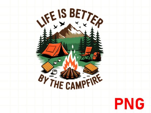 LIFE is BETTER X by the CAMPFIRE T SHIRT: Graphics & Illustrations