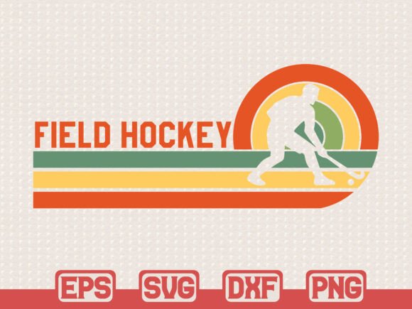 Retro Field Hockey SVG: Graphics & T-Shirt Designs