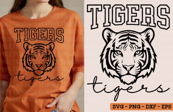 Tigers PNG SVG Graphics for T-Shirt Designs