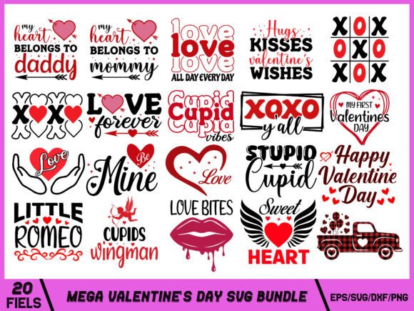 Valentine Love SVG Mega Bundle