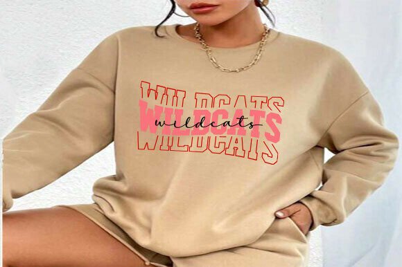 Wildcats Checkered SVG PNG Graphics for T-Shirt Designs